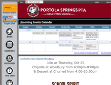 Tablet Screenshot of portolaspringspta.org